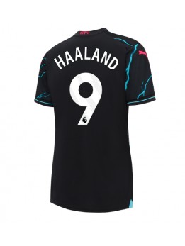 Billige Manchester City Erling Haaland #9 Tredjedrakt Dame 2023-24 Kortermet